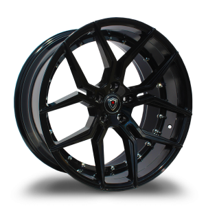 20" MARQUEE WHEELS M1000 GLOSS BLACK FINISH RIMS
