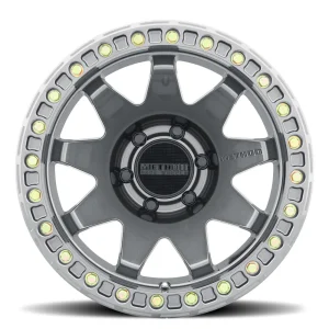 17" METHOD WHEELS 108 BEADLOCK GLOSS TITANIUM OFF-ROAD RIMS - Image 2