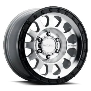 17" METHOD WHEELS 315 MACHINED WITH GLOSS BLACK LIP FINISH RIMS