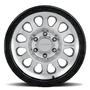 17" METHOD WHEELS 315 MACHINED WITH GLOSS BLACK LIP FINISH RIMS - Image 3