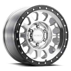 17" METHOD WHEELS 315 POLISHED WITH GLOSS BLACK LIP FINISH RIMS