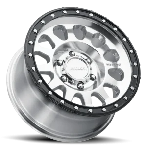 17" METHOD WHEELS 315 POLISHED WITH GLOSS BLACK LIP FINISH RIMS - Image 3