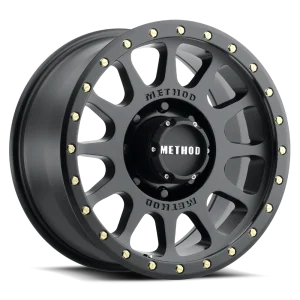 18" METHOD WHEELS 305 NV MATTE BLACK FINISH RIMS - Image 3