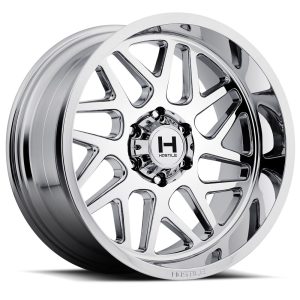 22" HOSTILE WHEELS H108 SPROKET CHROME FINISH RIMS - Image 3