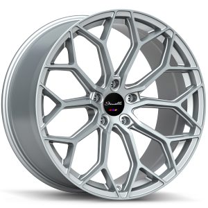 22" GIANELLE WHEELS MONTE CARLO MACHINED SILVER FINISH RIMS