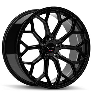 22" GIANELLE WHEELS MONTE CARLO GLOSS BLACK FINISH RIMS