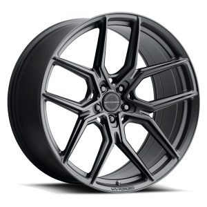 20" MV FORGED WHEELS MVF-5 SATIN BLACK FLOW FORM RIMS