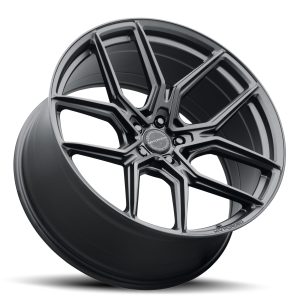 21" MV FORGED WHEELS MVF-5 SATIN BLACK FLOW FORM RIMS - Image 3