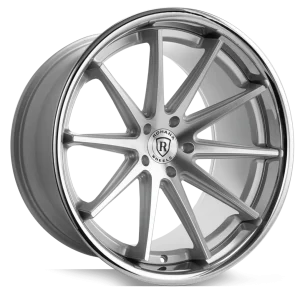 19" ROHANA WHEELS RFC10 MACHINED SILVER CHROME LIP FLOW FORMED FINISH RIMS - Image 2