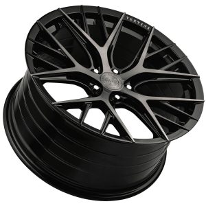 20" VERTINI WHEELS RFS2.1 BRUSHED DUAL BLACK FLOW FORMED FINISH RIMS - Image 3