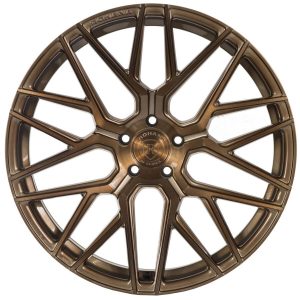20" ROHANA WHEELS RFX10 BRUSHED BRONZE FLOW FORMED FINISH RIMS - Image 3