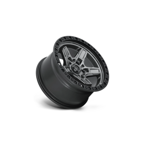 17" FUEL WHEELS D698 KICKER ANTHRACITE CENTER WITH BLACK LIP OFF-ROAD RIMS - Image 2