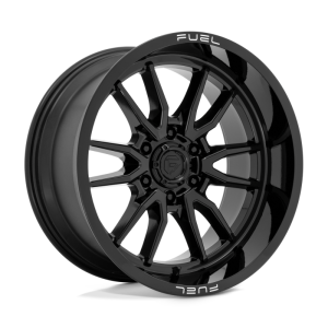 17" FUEL WHEELS D760 CLASH 6 GLOSS BLACK OFF-ROAD RIMS