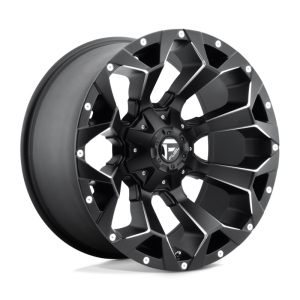 17" FUEL WHEELS D546 ASSAULT BLACK MILLED FINISH OFF-ROAD RIMS