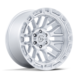 17" FUEL WHEELS FC890 RAIL GLOSS SILVER WITH MACHINED FACE OFF-ROAD RIMS