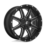 17" FUEL WHEELS D610 MAVERICK GLOSS BLACK MILLED CROSSOVER SUV RIMS