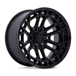 17" FUEL WHEELS FC874 CELSIUS MATTE BLACK GLOSS BLACK LIP OFF-ROAD RIMS