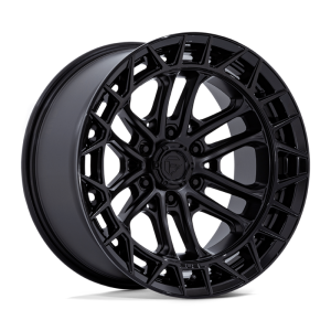 17" FUEL WHEELS FC874 CELSIUS MATTE BLACK GLOSS BLACK LIP OFF-ROAD RIMS