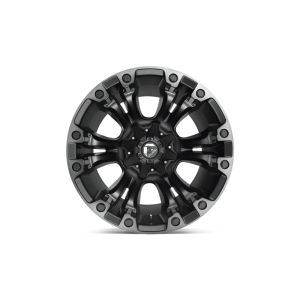17" FUEL WHEELS D851 VAPOR MATTE BLACK WITH GRAY TINT CROSSOVER SUV RIMS - Image 3