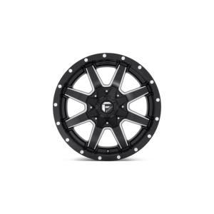 17" FUEL WHEELS D538 MAVERICK BLACK MILLED CROSSOVER SUV RIMS - Image 3