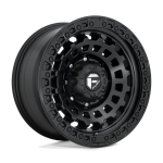 17" FUEL WHEELS D633 ZEPHYR MATTE BLACK FINISH CROSSOVER RIMS