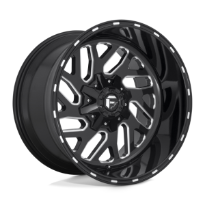 17" FUEL WHEELS D581 TRITON BLACK MILLED CROSSOVER SUV RIMS