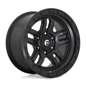 17" FUEL WHEELS D700 AMMO MATTE BLACK FINISH OFF-ROAD RIMS