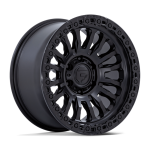 17" FUEL WHEELS FC857 RINCON SBL MATTE BLACK GLOSS BLACK LIP FINISH OFF-ROAD RIMS