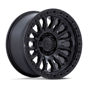 17" FUEL WHEELS FC857 RINCON SBL MATTE BLACK GLOSS BLACK LIP FINISH OFF-ROAD RIMS