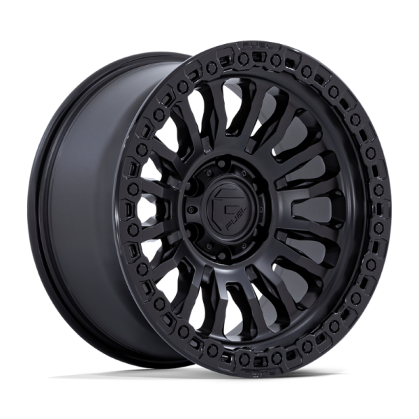 17" FUEL WHEELS FC857 RINCON SBL MATTE BLACK GLOSS BLACK LIP FINISH OFF-ROAD RIMS