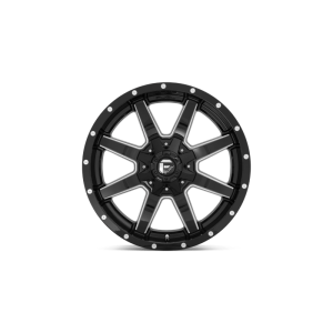 17" FUEL WHEELS D610 MAVERICK GLOSS BLACK MILLED CROSSOVER SUV RIMS - Image 3