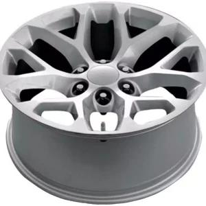 26" TOPLINE REPLICAS WHEELS V1182 SNOW FLAKE GLOSS SILVER FINISH RIMS  6x139 - Image 3