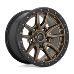17" FUEL WHEELS D681 REBEL BRONZE WITH BLACK LIP 5-LUG OFF-ROAD RIMS