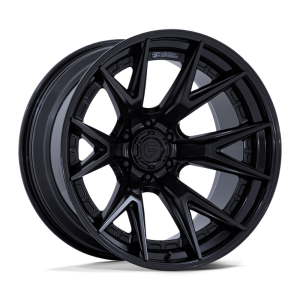 17" FUEL WHEELS FC402 CATALYST MATTE BLACK WITH GLOSS BLACK LIP OFF-ROAD FUSION FORGED RIMS