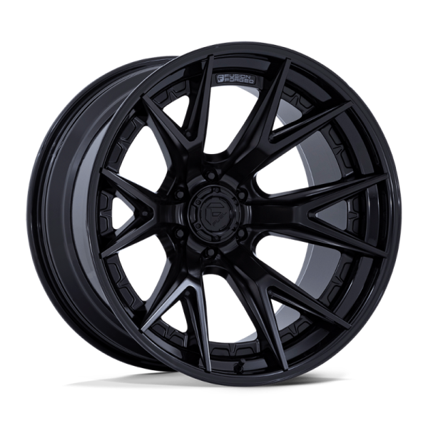 32410f4aa19dbc2368a33e3aa6cebae2cb56903ac30ddf703227393bb80ce0bb 17" FUEL WHEELS FC402 CATALYST MATTE BLACK WITH GLOSS BLACK LIP OFF-ROAD FUSION FORGED RIMS
