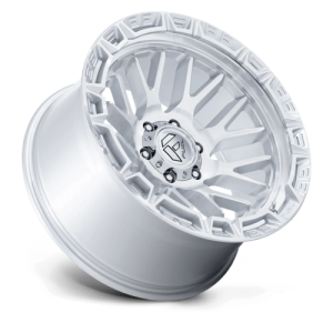 17" FUEL WHEELS FC890 RAIL GLOSS SILVER WITH MACHINED FACE OFF-ROAD RIMS - Image 2