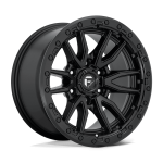 17x9" FUEL WHEELS D679 REBEL MATTE BLACK FINISH RIMS 6x139 et01 BUY 3 GET 1 FREE PROMO