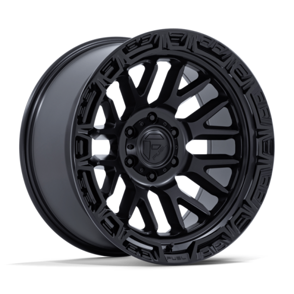 17" FUEL WHEELS FC890 RAIL MATTE BLACK WITH GLOSS BLACK LIP OFF-ROAD RIMS