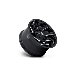 17" FUEL WHEELS D753 REACTION GLOSS BLACK MILLED CROSSOVER SUV RIMS - Image 2