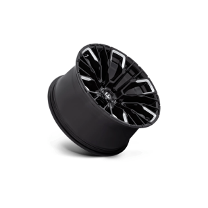 17" FUEL WHEELS D849 REBAR 6 GLOSS BLACK MILLED OFF-ROAD RIMS - Image 2