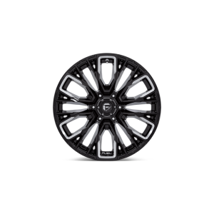 17" FUEL WHEELS D849 REBAR 6 GLOSS BLACK MILLED OFF-ROAD RIMS - Image 3