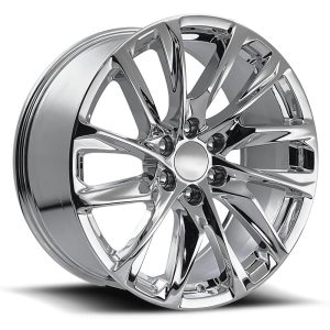 20" FACTORY REPRODUCTIONS WHEELS FR98 ESCALADE 12 SPOKE CHROME FINISH RIMS