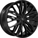 22" LEXANI WHEELS ARIES GLOSS BLACK FINISH RIMS