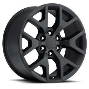 20" FACTORY REPRODUCTIONS WHEELS FR44 GMC SIERRA SATIN BLACK FINISH RIMS