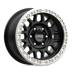 20" KMC WHEELS KM234 GRENADE DESERT BEADLOCK SATIN BLACK FINISH RIMS
