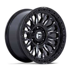 17" FUEL WHEELS FC857 RINCON SBL GLOSS BLACK MILLED FINISH OFF-ROAD RIMS