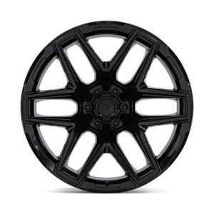 17" FUEL WHEELS FC854 FLUX 6 BLACKOUT OFF-ROAD RIMS - Image 2