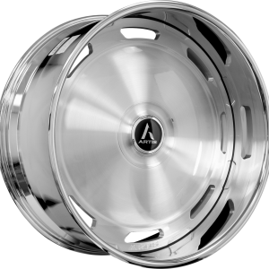 26" ARTIS FORGED TRIUMPH BRUSHED FACE CHROME LIP XL FLOATING CAP FINISH RIMS