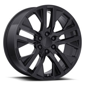 20" FACTORY REPRODUCTIONS WHEELS FR96 GMC CARBONPRO GLOSS BLACK FINISH RIMS