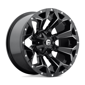 17" FUEL WHEELS D576 ASSAULT GLOSS BLACK MILLED FINISH OFF-ROAD RIMS